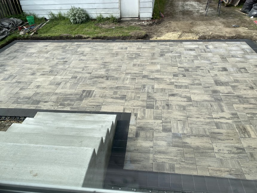 Landscaping project in Edmonton